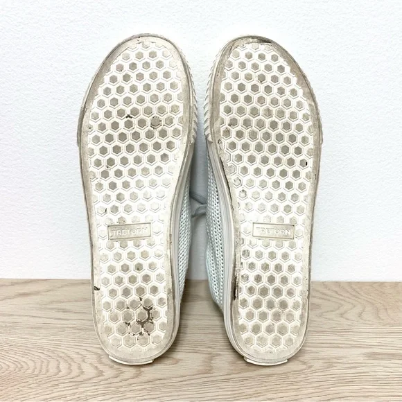 Tretorn Tournament Net Sneakers Size 8.5‎ Mint Green Cotton Mesh Knit Womens - Picture 8 of 9